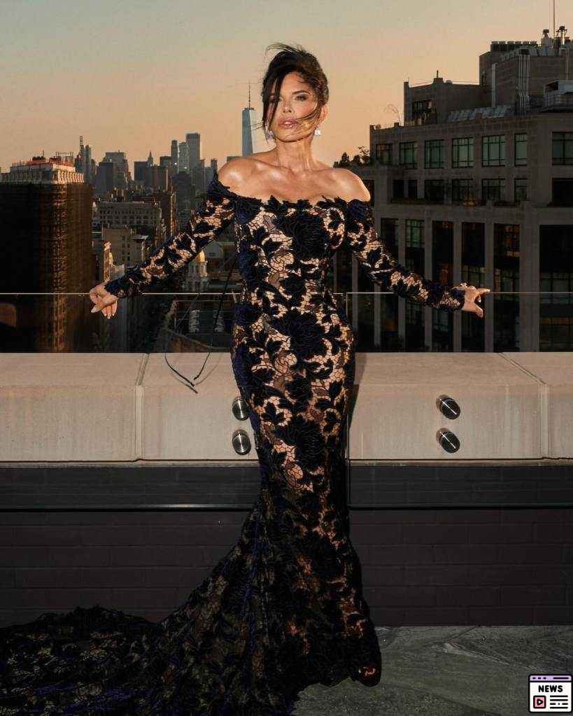 Lauren Sánchez Dazzles in Lace and Suede at NYC Gala