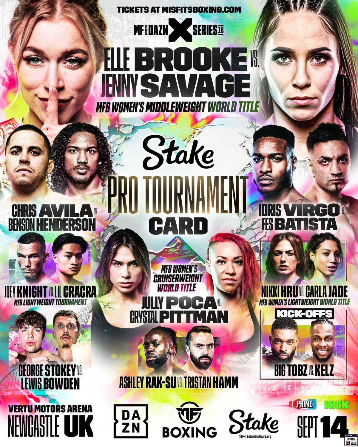 Catch the Excitement of Misfits Boxing 18 and Bet on Brooke vs Savage