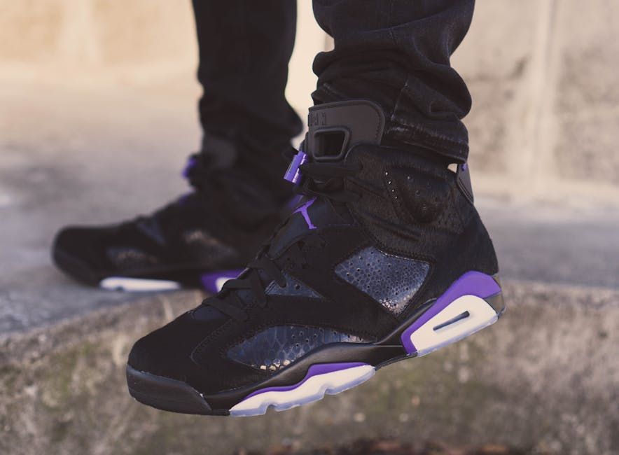 Discover the Unique Style of Black and Purple Charles Barkley Sneakers