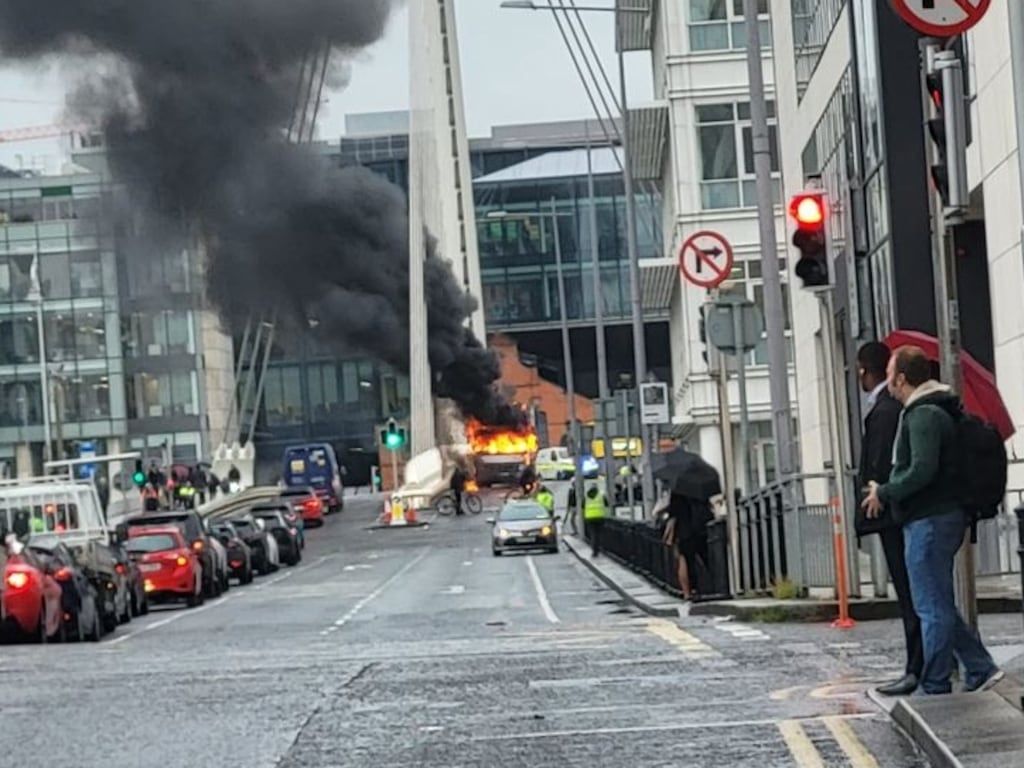 Traffic Turmoil in Dublin: Bridge Fire Causes Major Delays