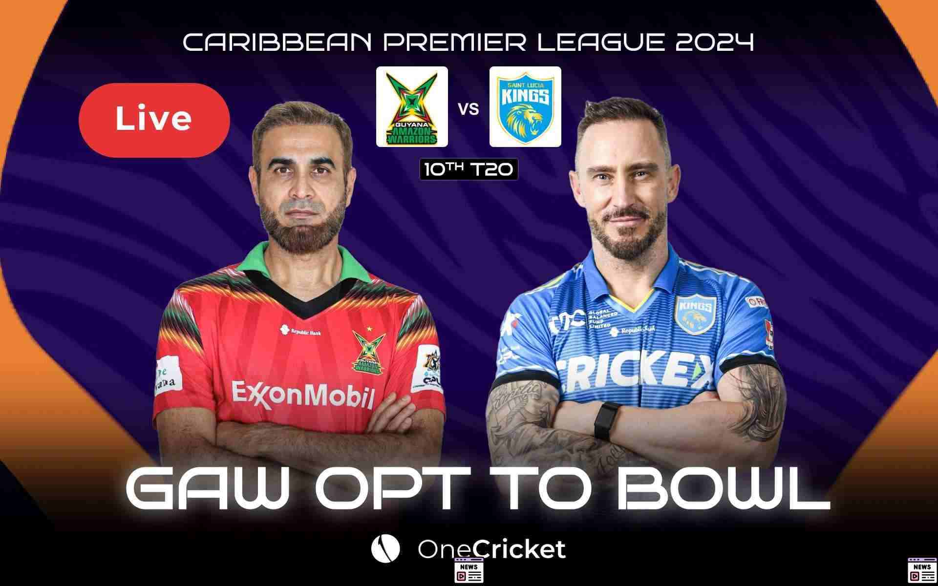 Thrilling Clash: St Lucia Kings vs Guyana Warriors – Match 10 Preview!