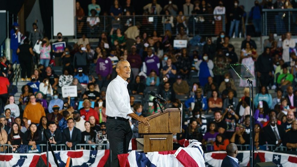 Obama Rallies for Harris as Trump Hits Detroit
